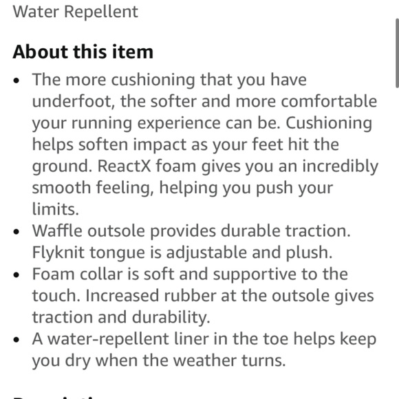 Nike InfinityRn Mens Road Running Shoes Sneaker ReactX Finish Line 13 FQ8347-010 - Picture 6 of 6